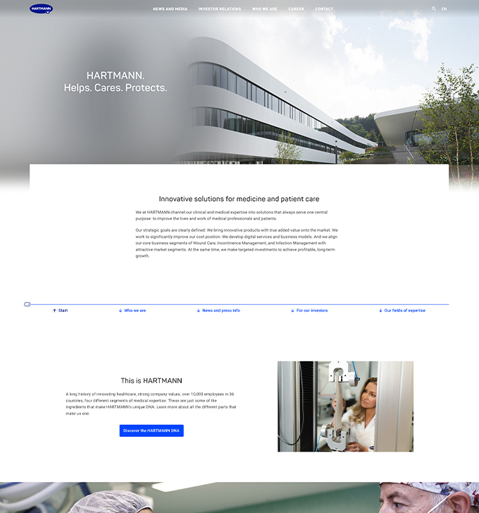 hartmann-corporate-website-relaunch-project-management